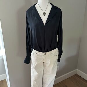 Zadig and Voltaire midnight navy blouse.